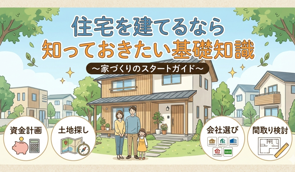 住宅を建てるなら知っておきたい基礎知識 ～家づくりのスタートガイド～