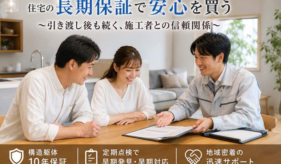 住宅の長期保証で安心を買う ～引き渡し後も続く、施工者との信頼関係～