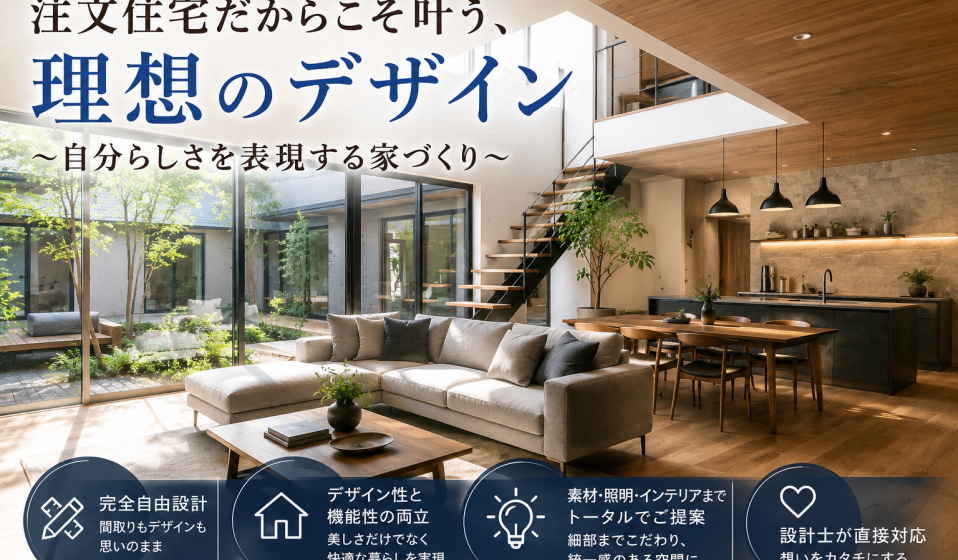注文住宅だからこそ叶う、理想のデザイン ～自分らしさを表現する家づくり～